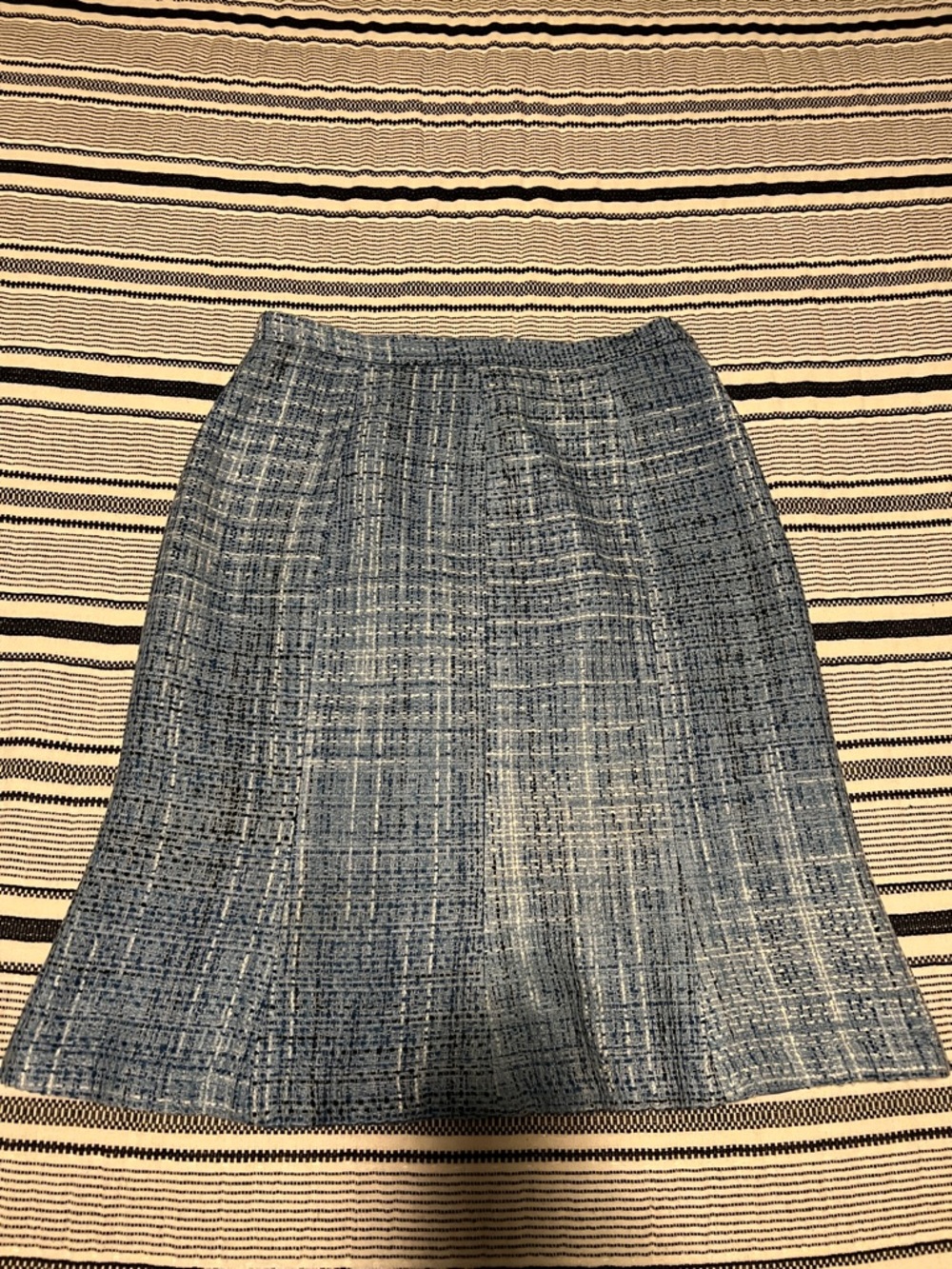 Kasper Blue Tweed Skirt